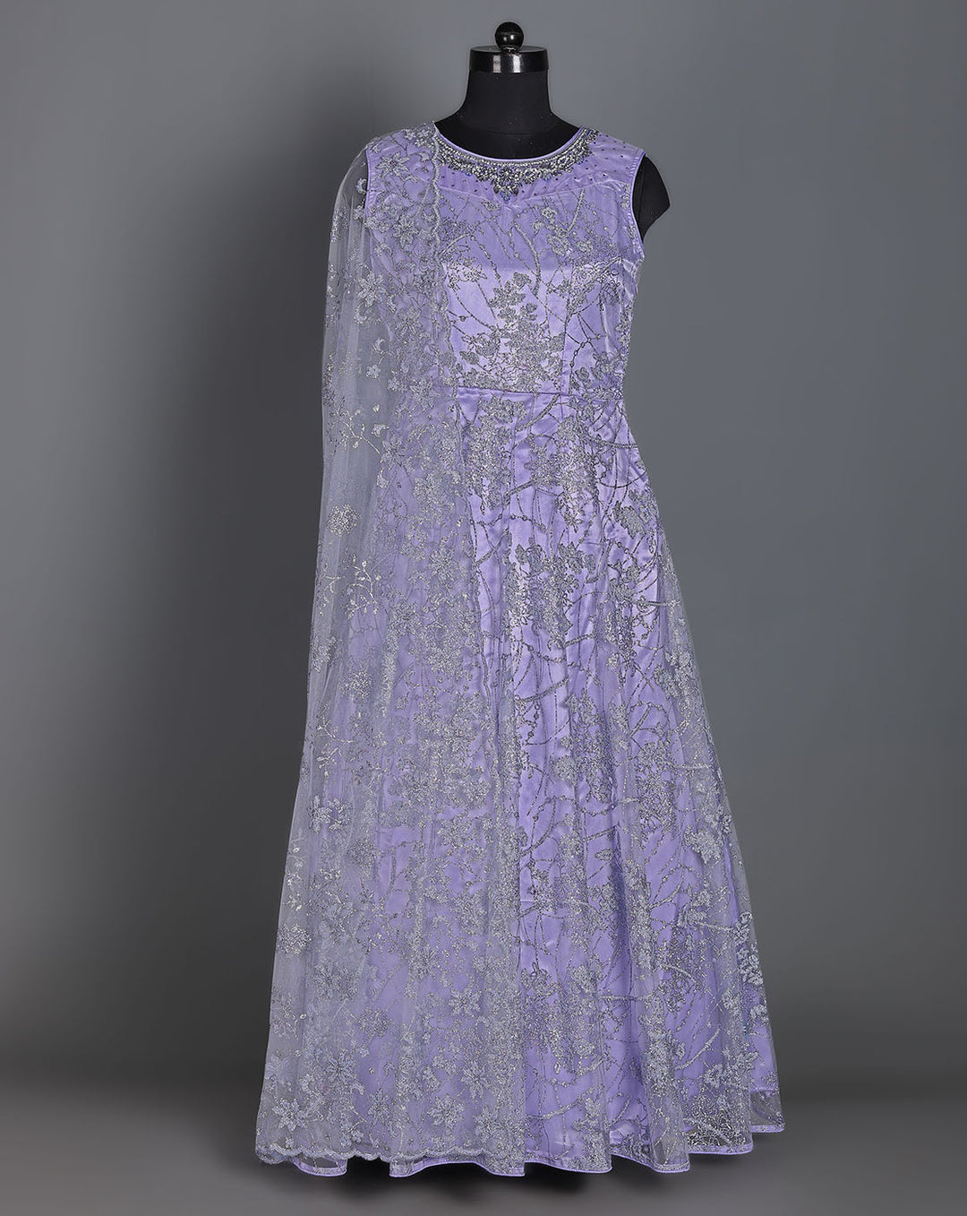 Lavender Net Gown 